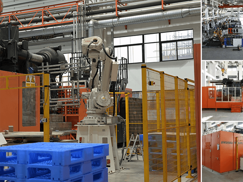 塑料托盤應用於車間工件（jiàn）周轉